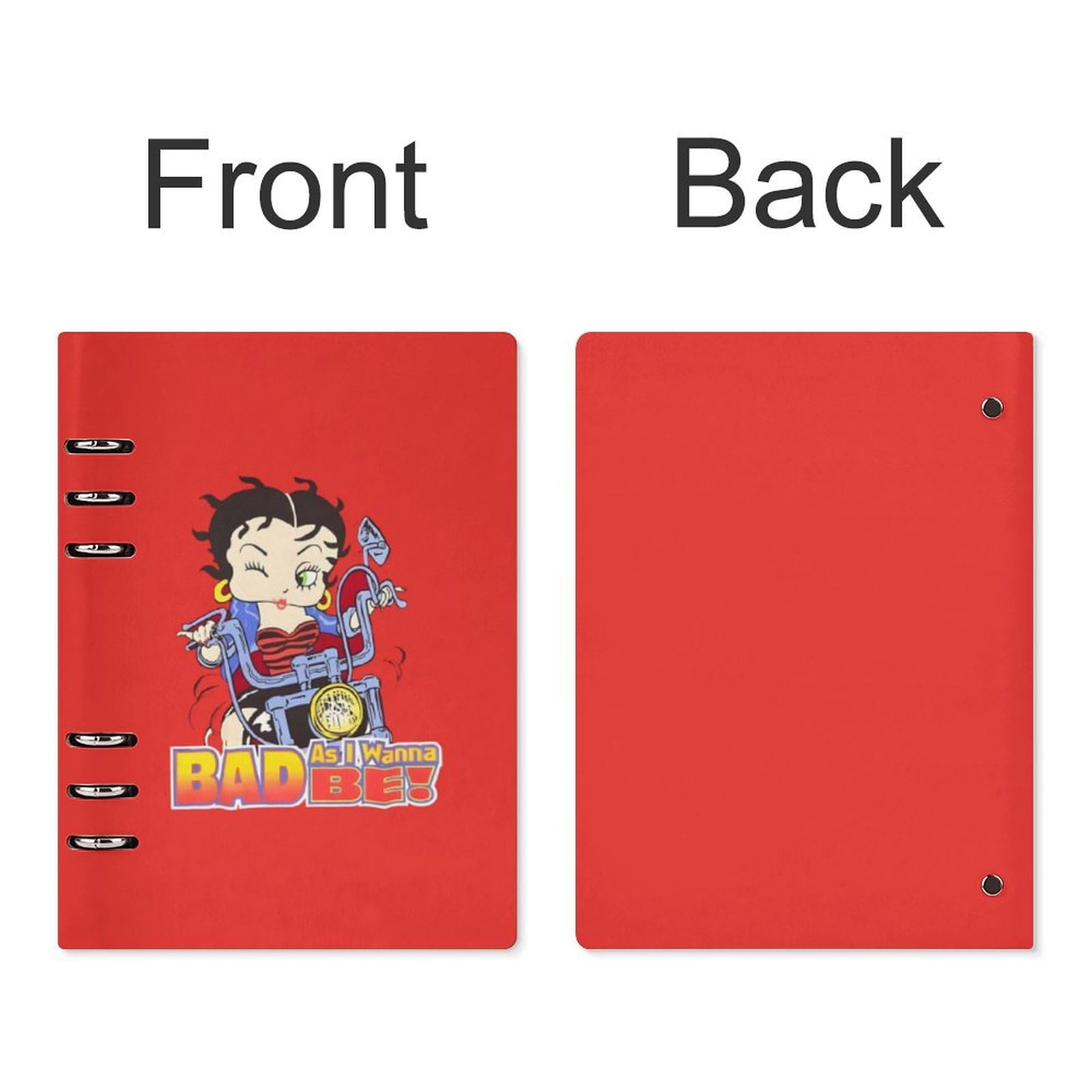 Amazon.co.jp: ベティちゃん システム手帳 PU ノートメモ帳 バインダー