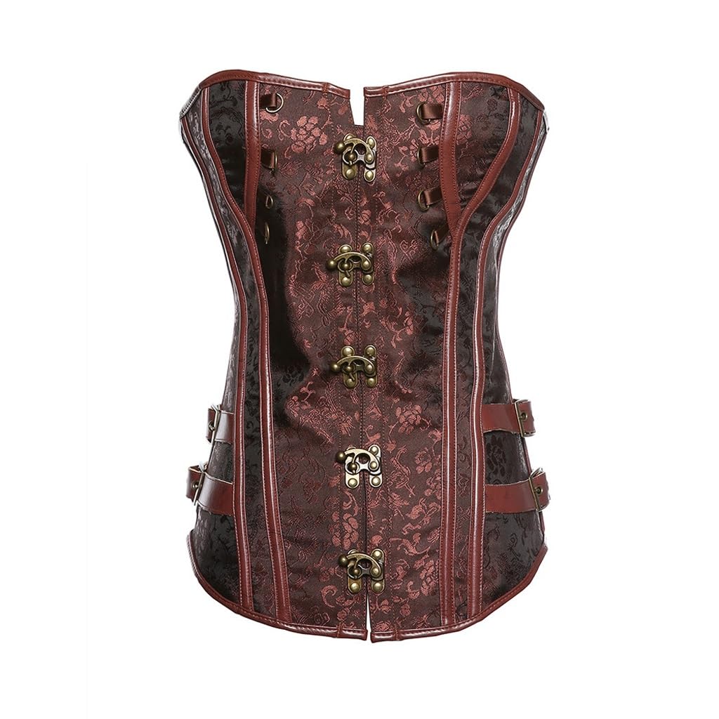 Corset court en cuir véritable d'exception pour compression abdominale