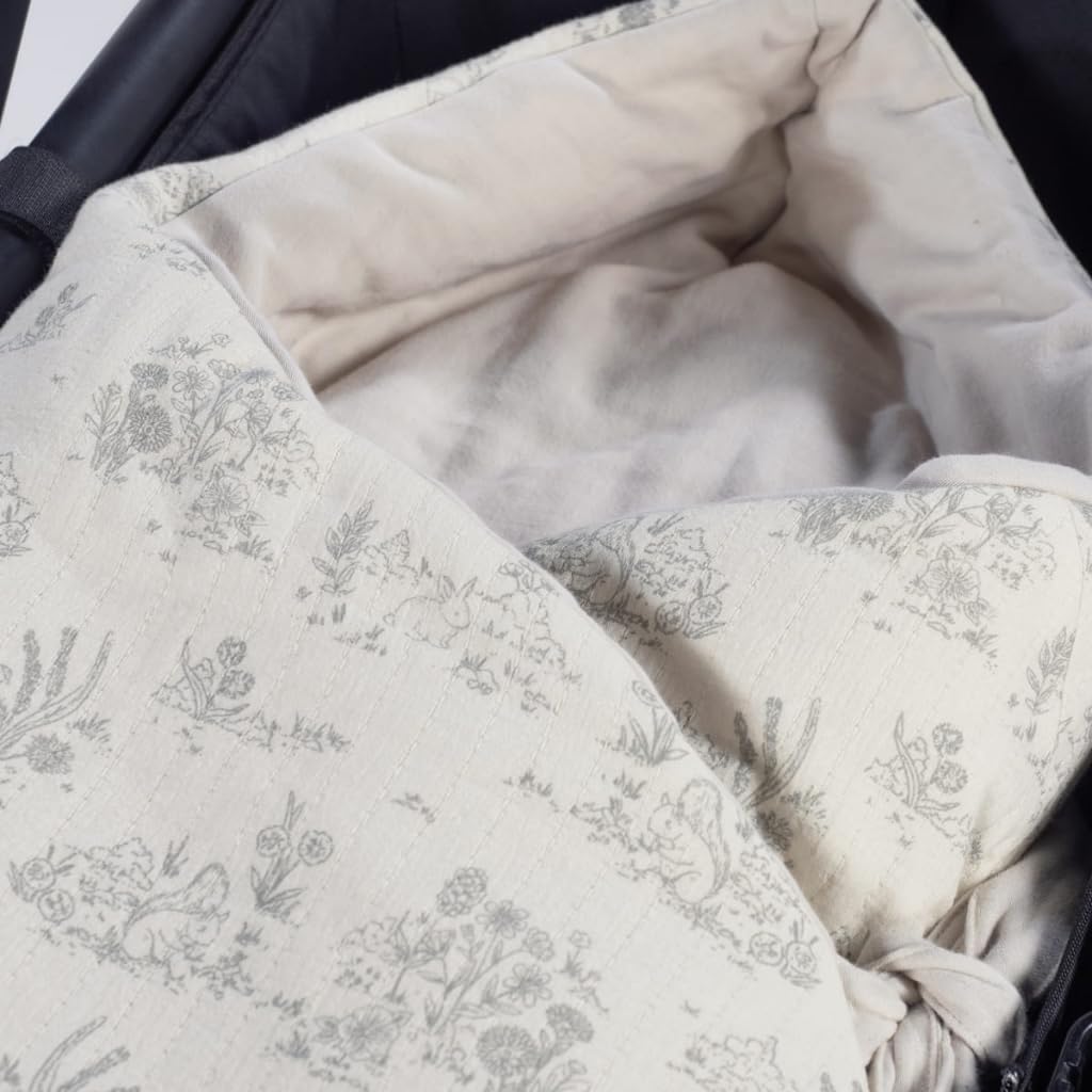 Saco Capucha Toile de Jouy Cream