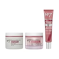 Vista 1 de No7 restaurar & Renew Face & Cuello Multi Acción Skincare sistema, pack de 1