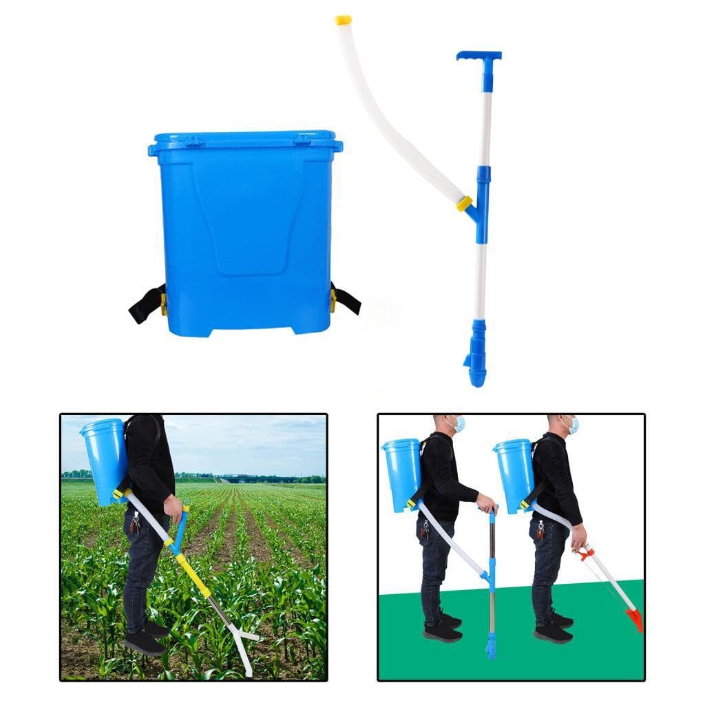 Manueller Düngerstreuer (25 L) – Ergonomischer Griff – Gartenbedarf – Gemüsedünger – Sprühdüngerspender, höhenverstellbar