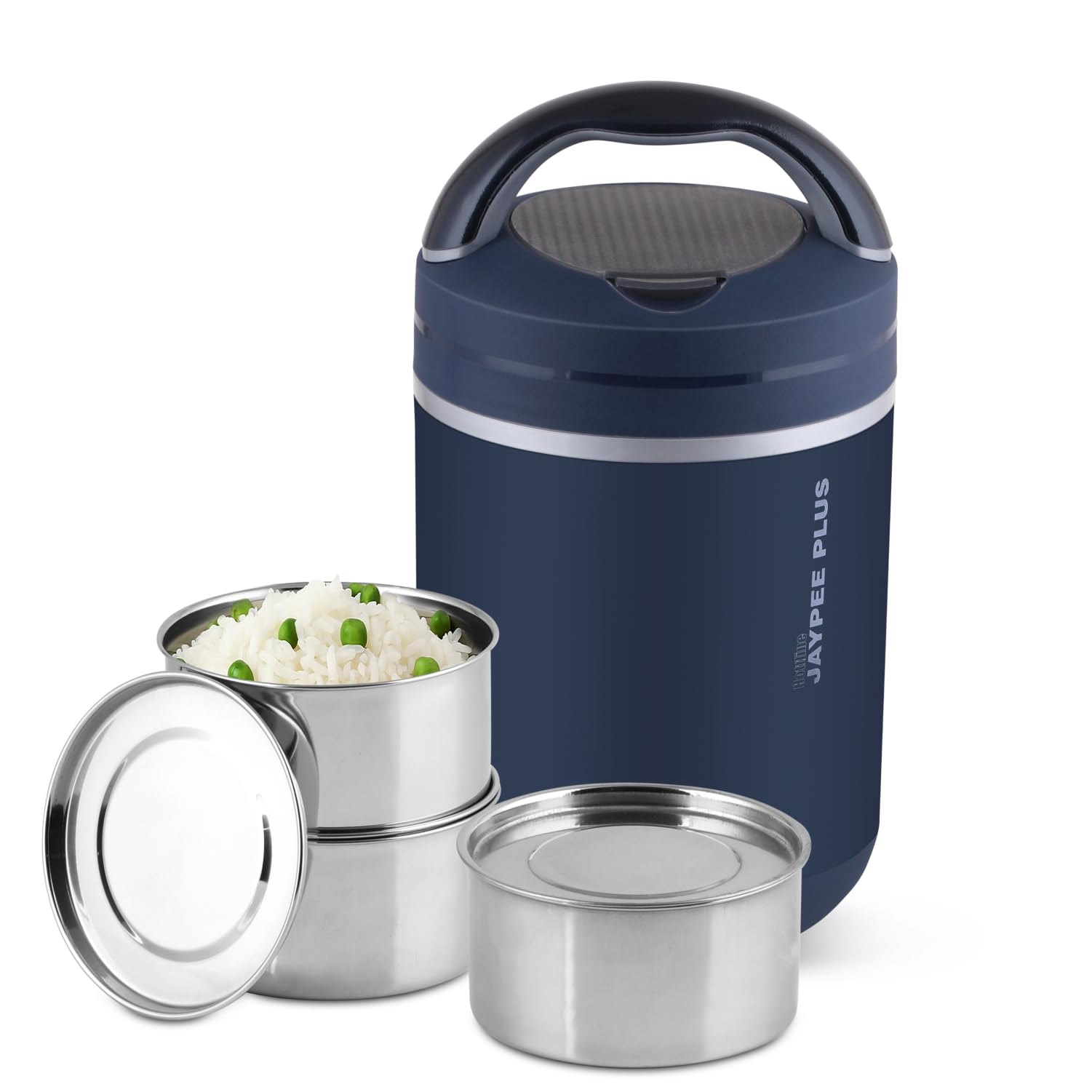 Jaypee Plus Hottline 3-320X3 ml Stainless Steel Electric Lunch Box for Men & Women|Shockproof Design|BPA Free|Reheat Food in 30 Minutes|Convenience case for Power Cord|Inbuilt Thermostat,Dark Blue-picture-13
