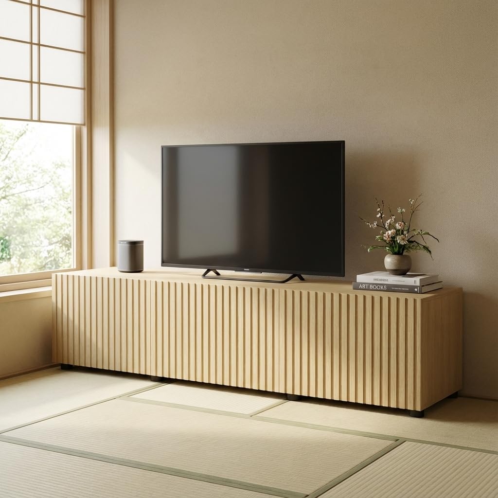 Amazon｜森風ShinrinKaze テレビ台 ローボード テレビボード 内収納式
