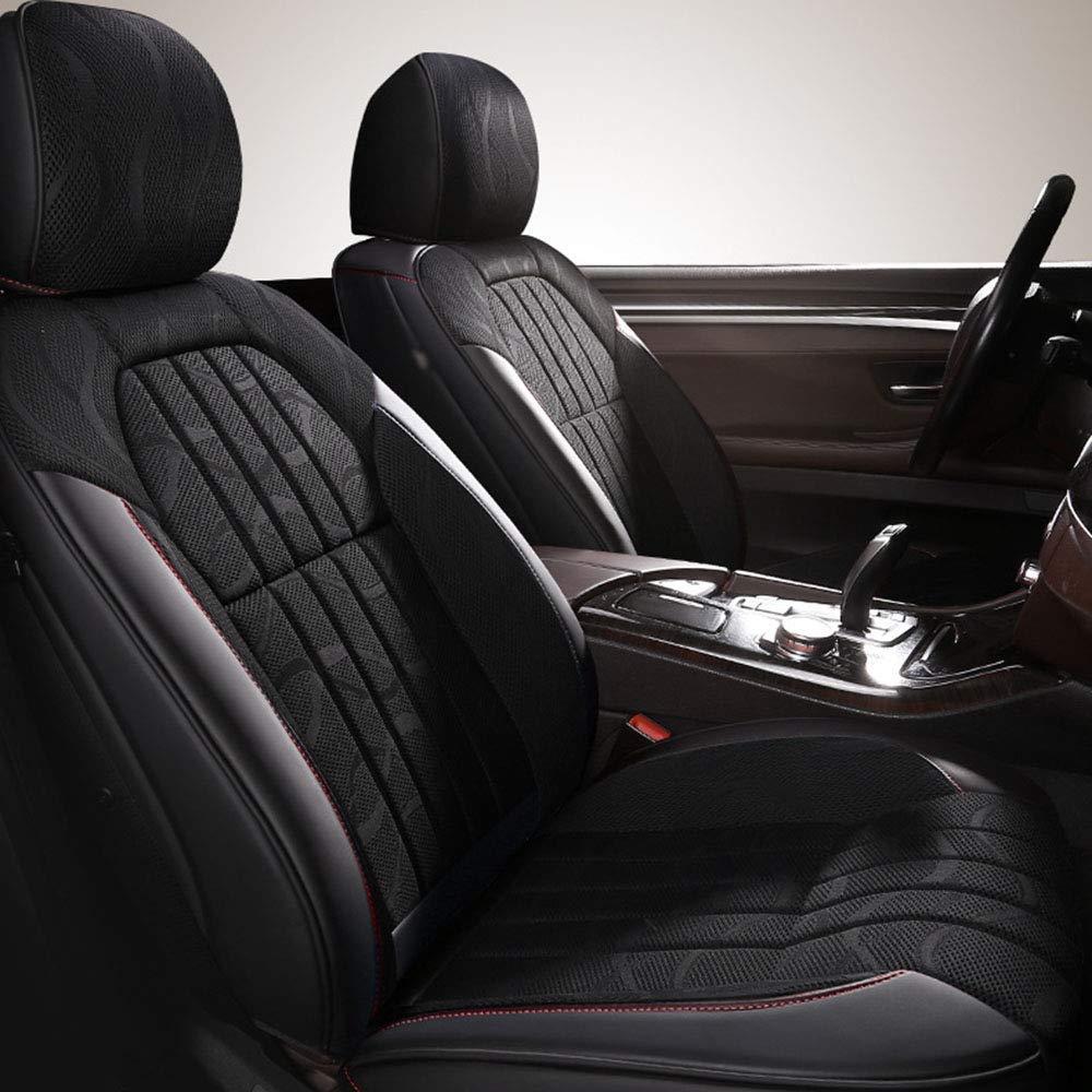 Car seat مجموعات غطاء مقعد السيارة للسيارات،وتحيط بها تماما وسائد سيارات الكتان الجليد تنفس،ويغطي مقعد فور سيزونز إكسسوارات السيارات ومجموعات وسادة،ومناسبة لمعظم سيارات 5 مقعد،برتقالي baby car seat