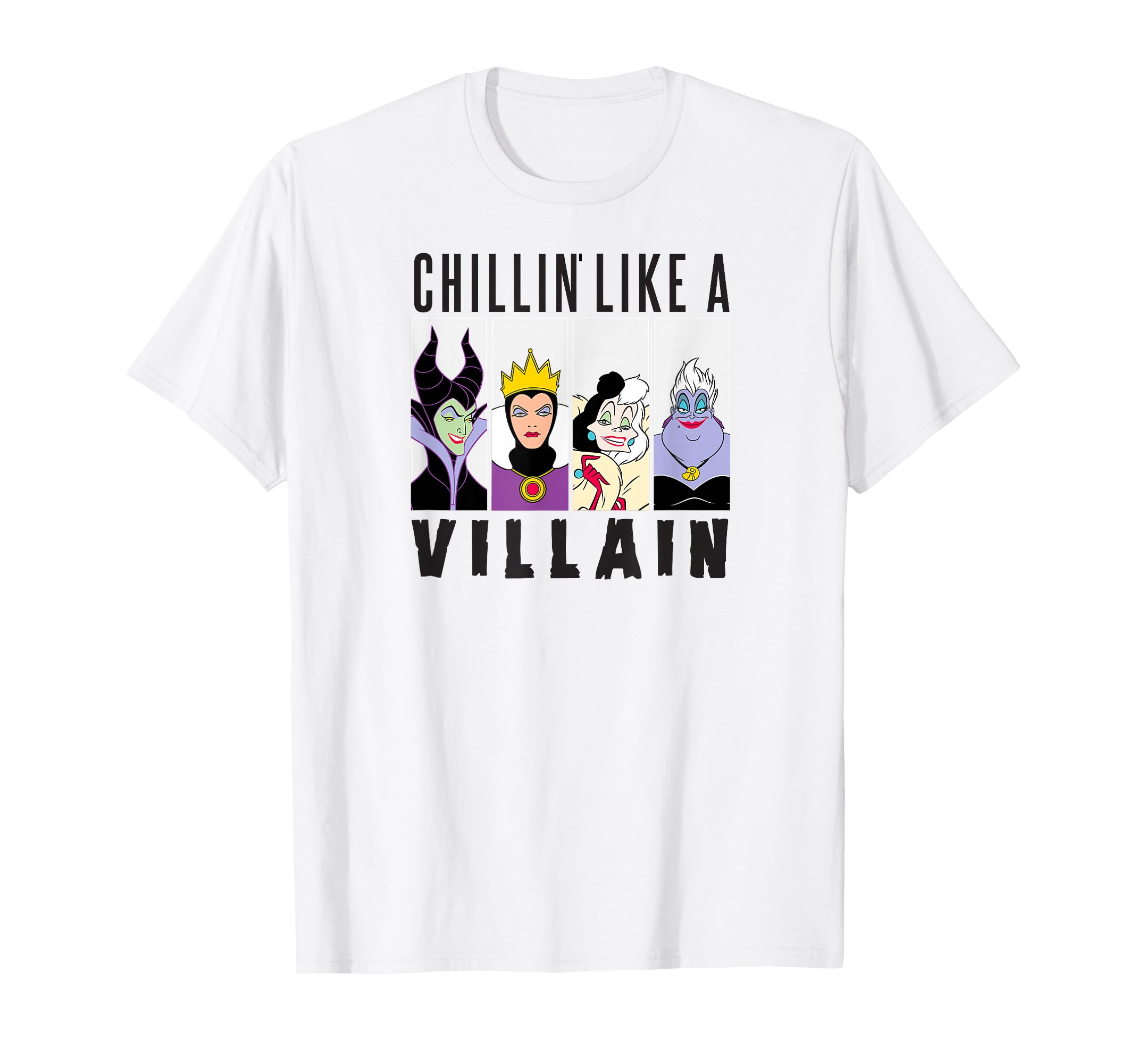 Villain Gang: Ursula,Evil Queen,Cruella,Maleficent T-Shirt