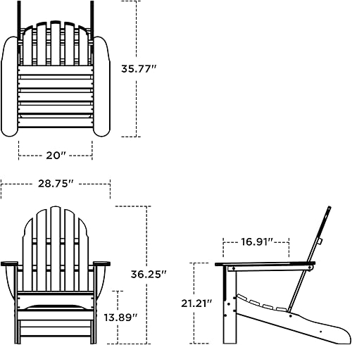 Miniatura 3 de Silla clásica Adirondack de Polywood