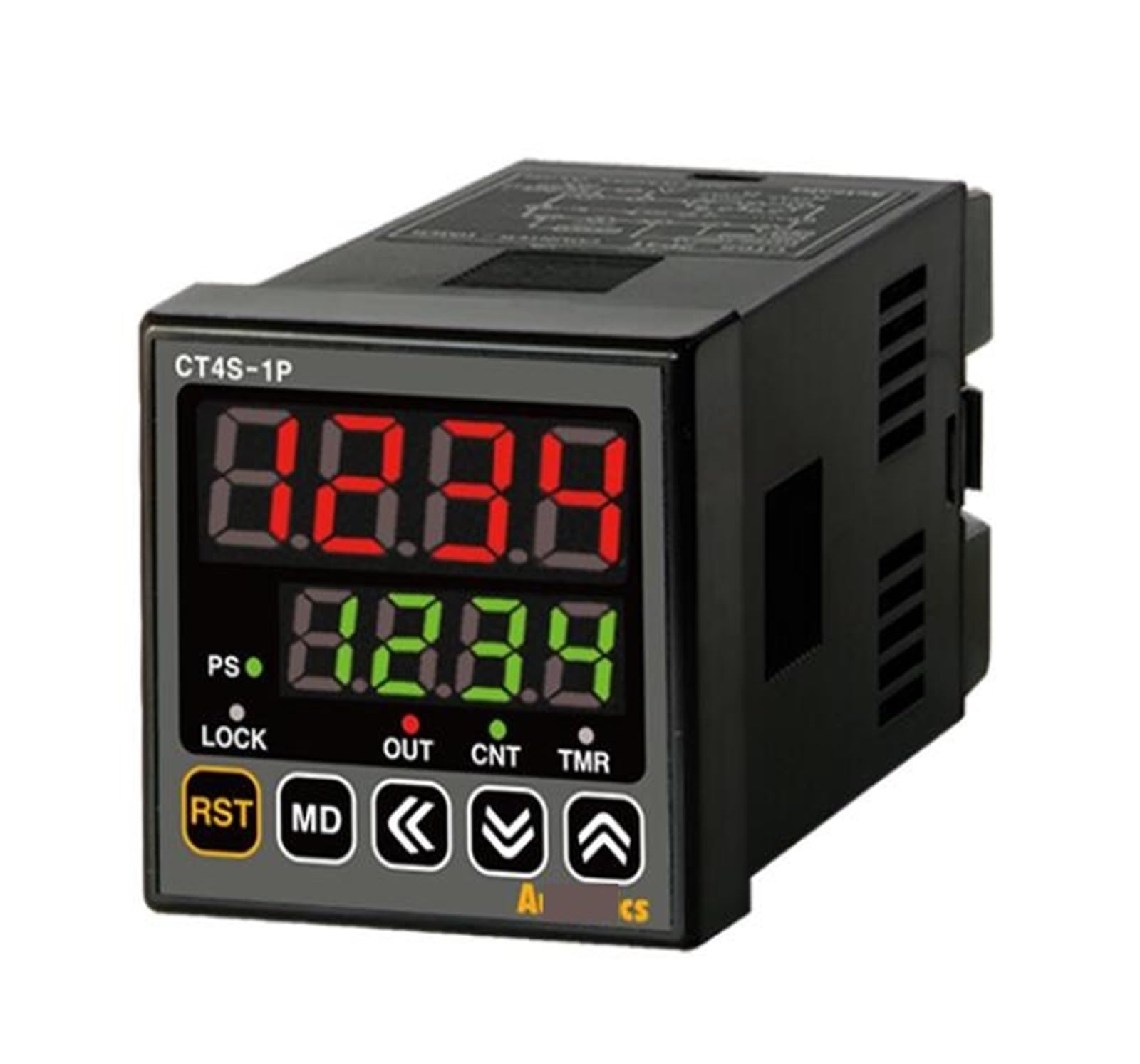 Digital Counter CT4S-1P2 Counter/Timer, W48xH48mm, 4-Digit, LED, 1 Preset, PNP or NPN Input, Prescale Value Setting, Relay SPDT(1c) 250VAC 5A, N Electrical Timers(PNP Input)