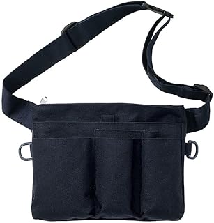 [ナースリー] トップファスナー 軽量 ウエストポーチ ブラック 1045338A ナースグッズ