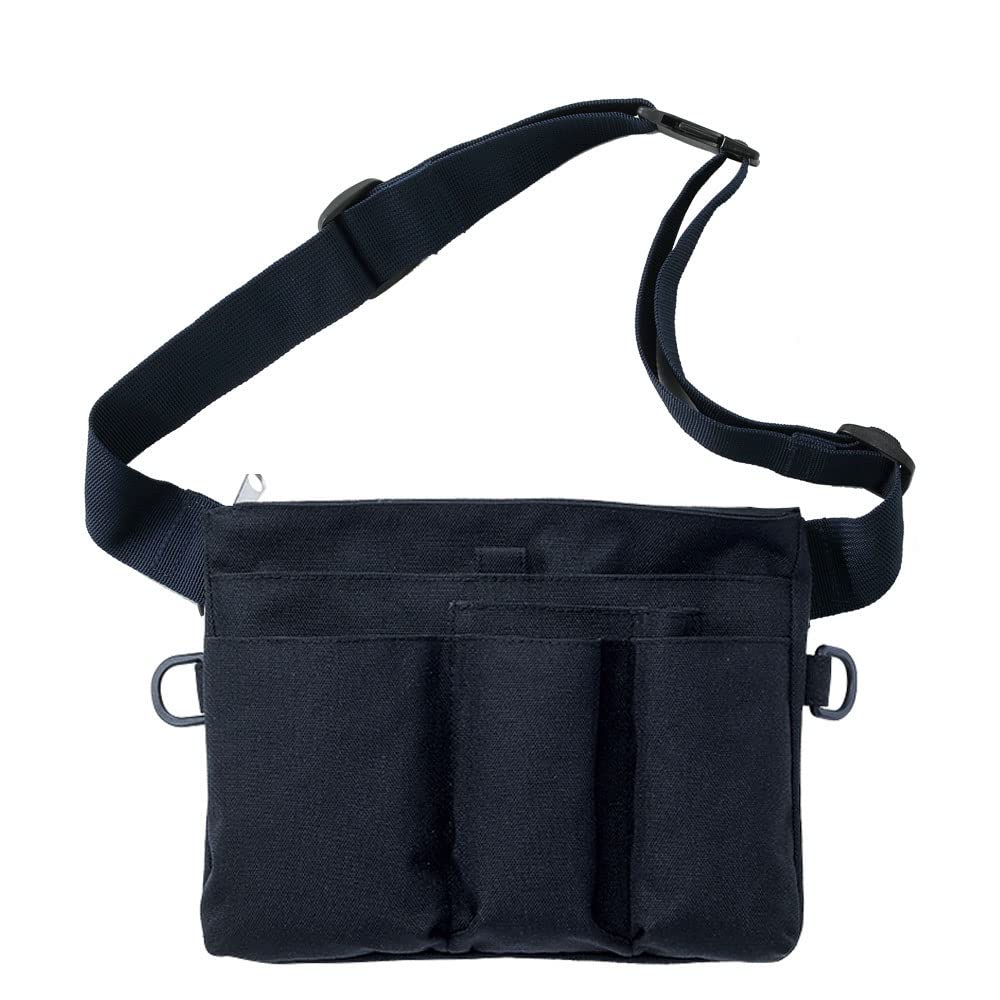 [ナースリー] トップファスナー 軽量 ウエストポーチ ブラック 1045338A ナースグッズ