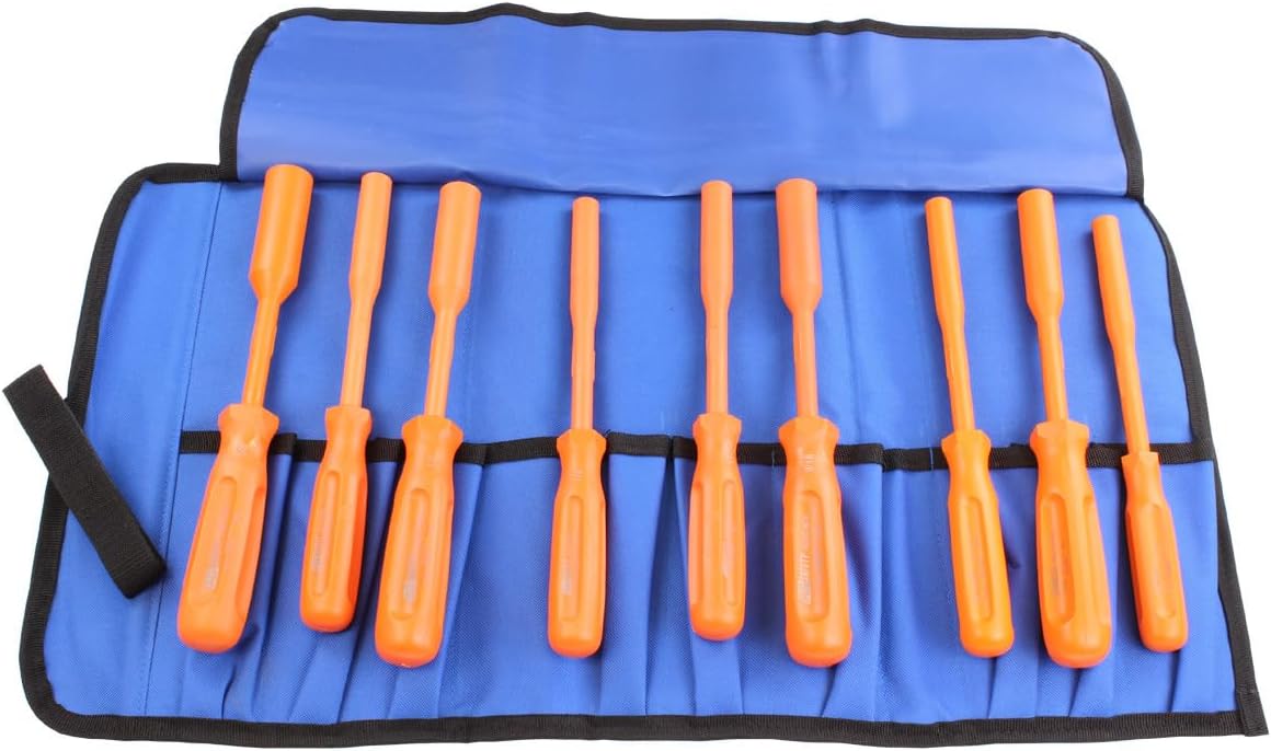 Enespro 9 Piece Electrical Choice Nut Driver Tool Set, Voltage Insulated Max VAC 1000, AGTK-5