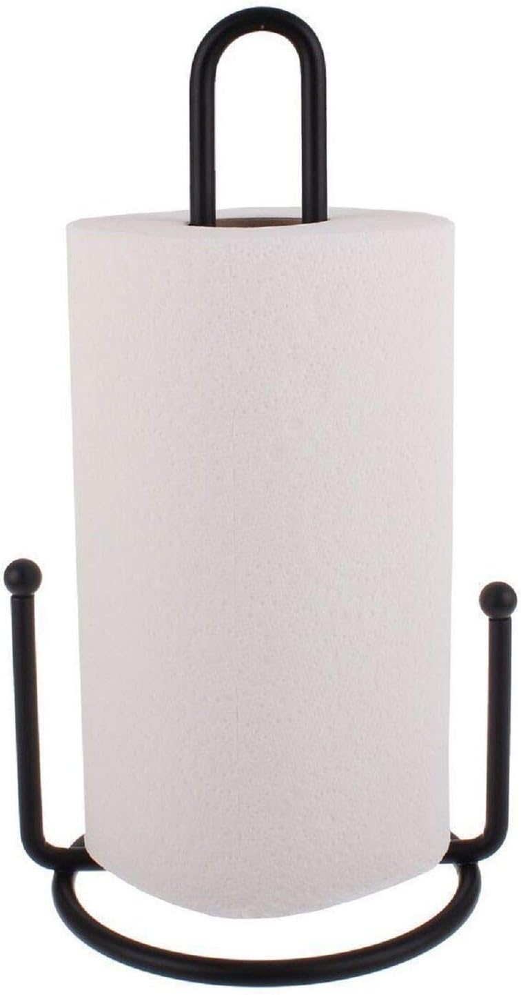 New ENTREE Deluxe Paper Towel Holder Roll Steel Rack Stand Organiser