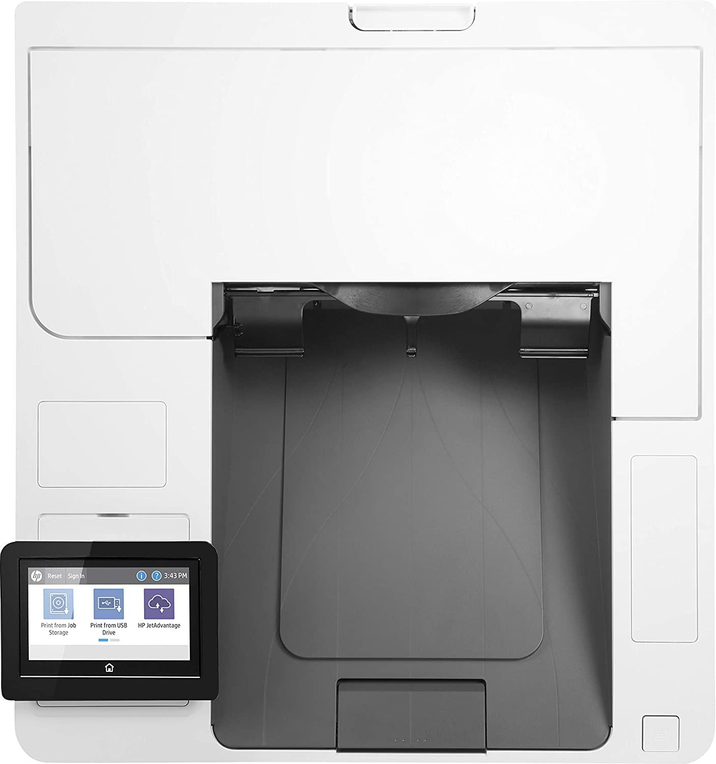 HP LaserJet Enterprise M612dn 7PS86A, Stampante a Singola Funzione A4, Stampa Fronte e Retro Automatica in b/n, 71 ppm, USB, Gigabit Ethernet, HP Smart, Display a colori da 10,9 cm, Bianca