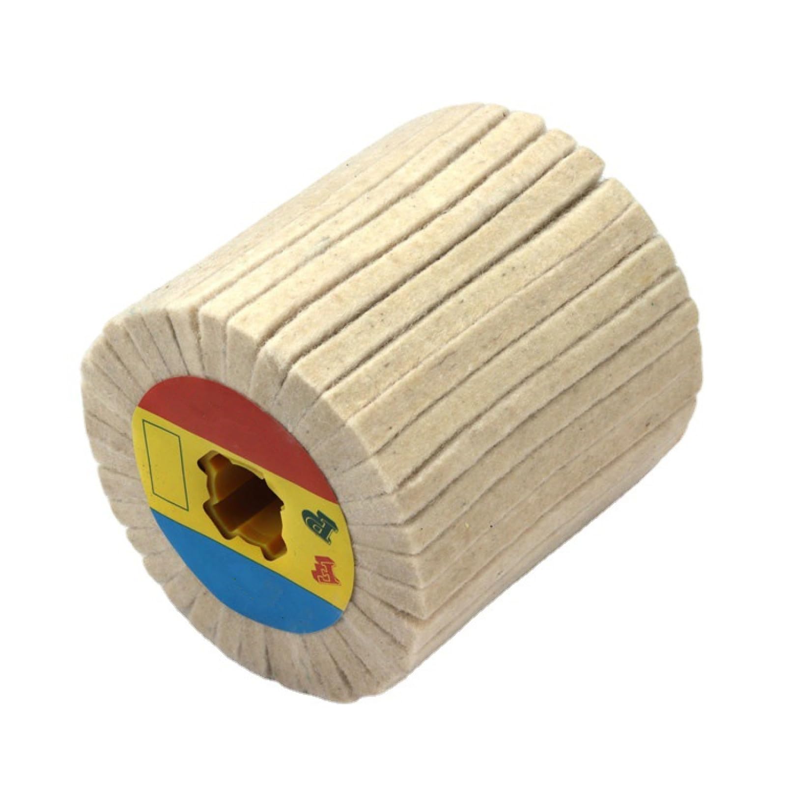 Rueda De Tambor De Desbarbado Y Pulido De Trefilado De Rueda De Fieltro De Lana Para Acero Inoxidable,125mmx100mm