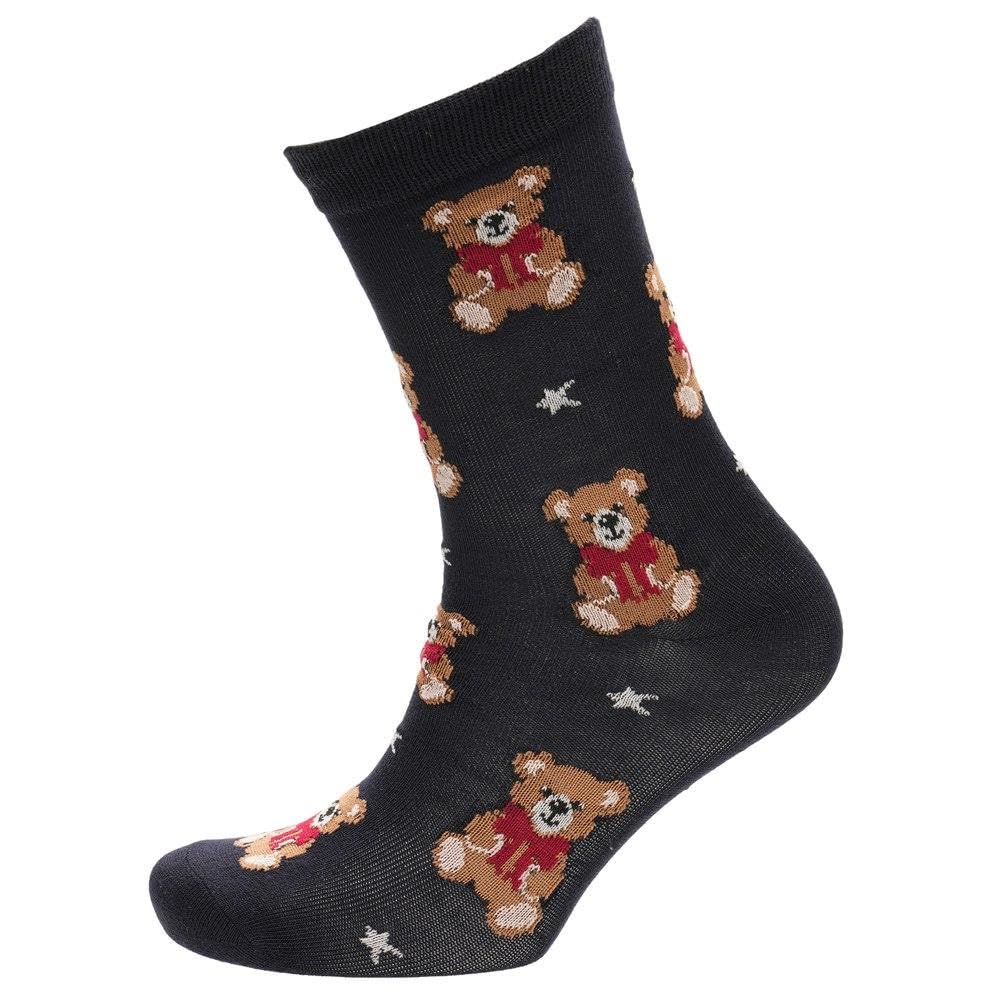 A2Z Lot de 3 paires de chaussettes douces et respirantes en bambou pour femme Motif animal