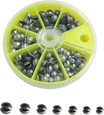 Amazon Mimilure 106 110 131個 取り外し可能 スプリットショットシンカー 詰め合わせ 純鉛重 シンカーキット 釣りタックルセット 7サイズ イエロー 131個 0 5g 06g 0 8g 1g 1 2g 1 5 2g Mimilure オモリ シンカー