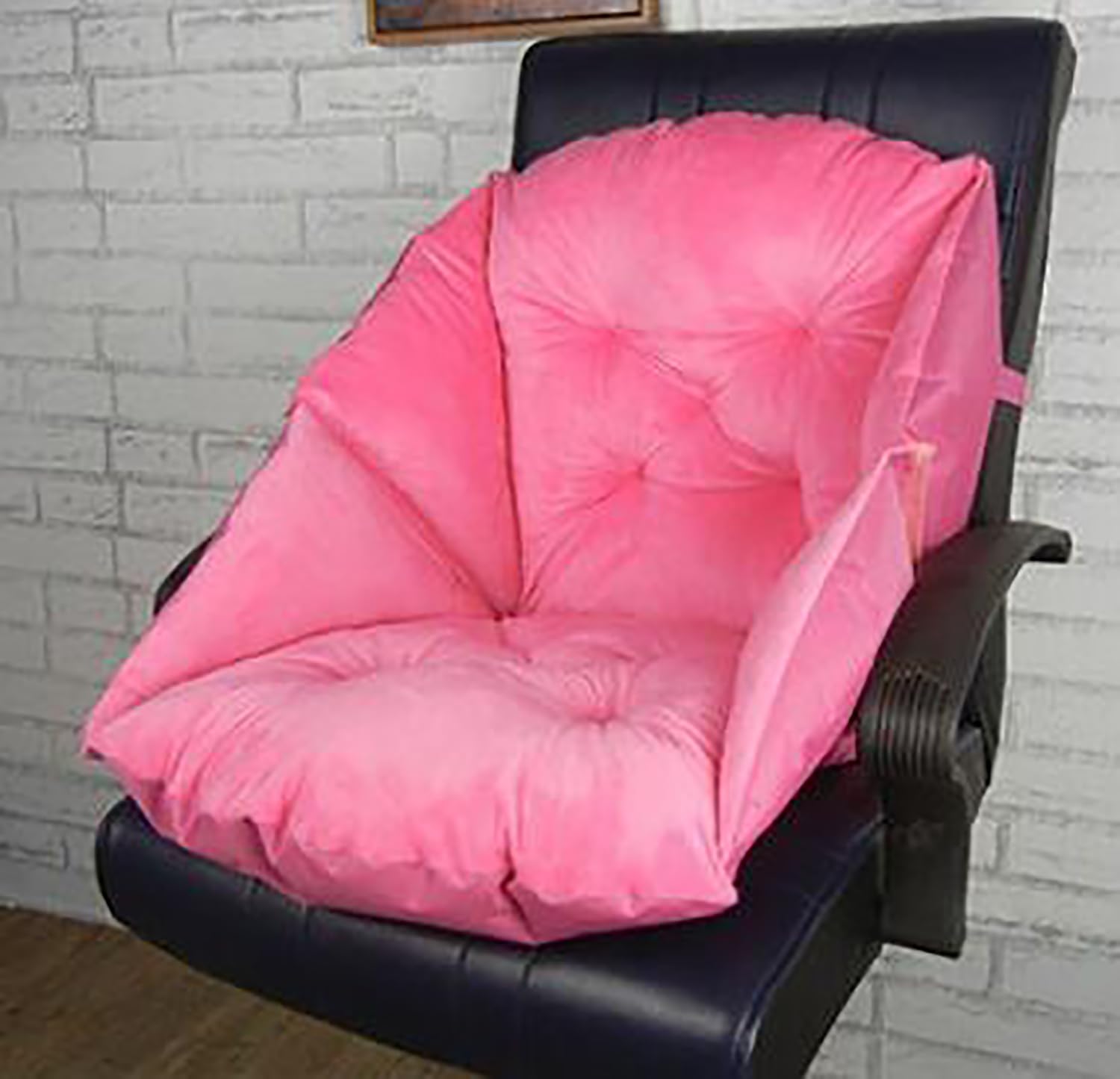 One Seat Cushion for Office Chair,Comfortable Plush Office Chair Cushion,Cushion Seat with Back,Game Outdoor Chair Cushions for Back and Butt,Pink