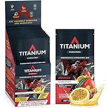 TITANIUM POWER Hydration Drink Mix Packets 12 count - Carbohydrate Powder & Electrolyte Mix - Sports Drink Powder for Crossfit, Gym Essentials - Endurance Drink - Gluten Free