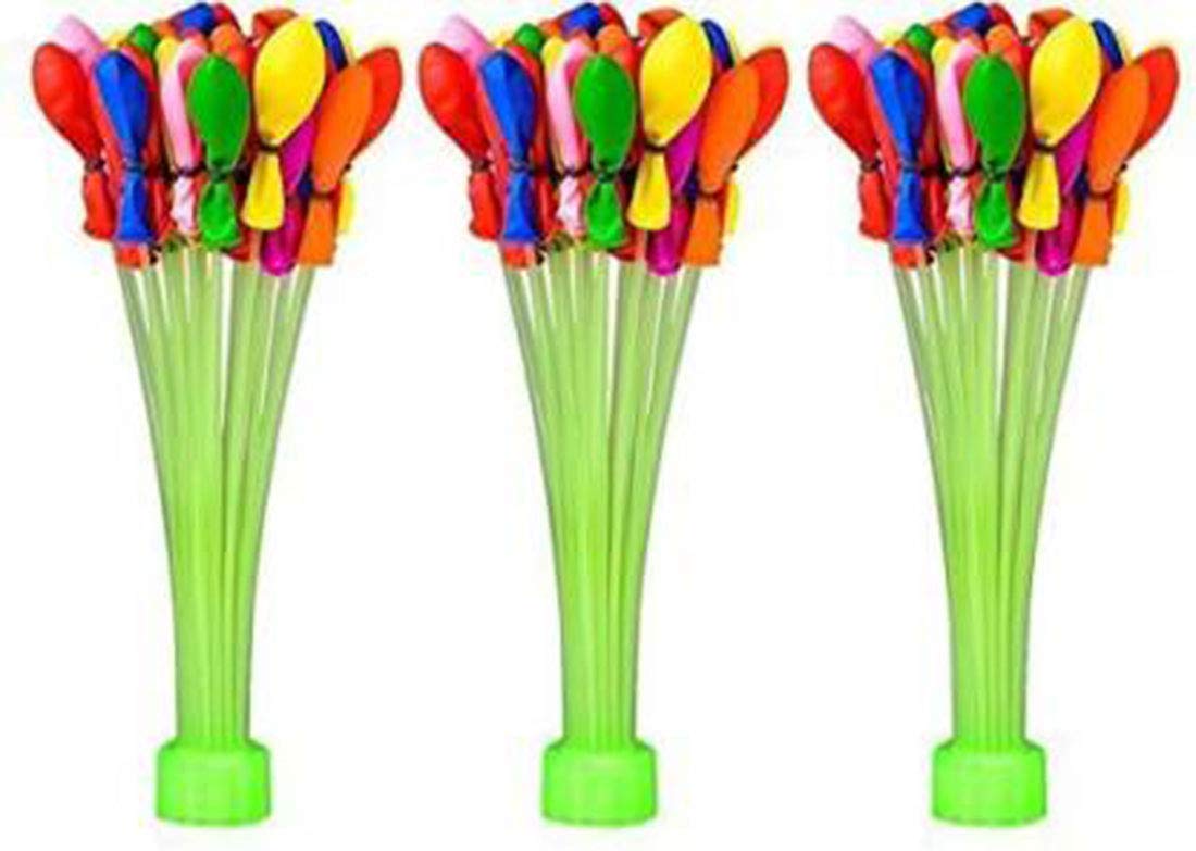 SM FASHION Solid 111 Pcs Water Balloon Kits, Improve hot Summer, Latex Water Bomb Balloons Fight Games, Summer Splash Fun for Kids & Adults Balloon material Rubber