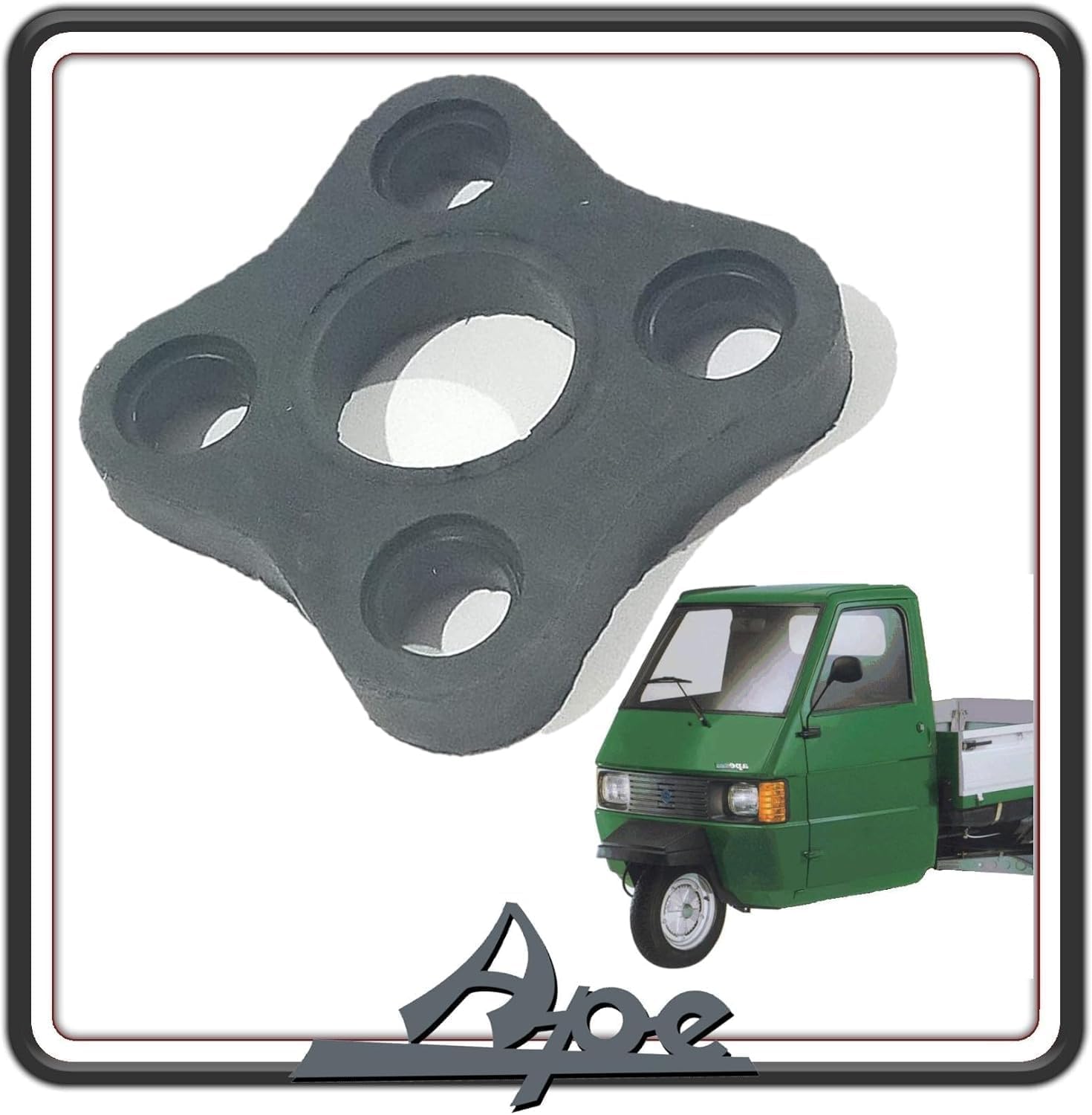 GIUNTO ELASTICO RIBALTABILE ALBERO IMPIANTO RIBALTAMENTO PER PIAGGIO APE POKER BENZINA O DIESEL - APE CAR - MAX DIESEL - APE 703 ORIGINALE PIAGGIO.
