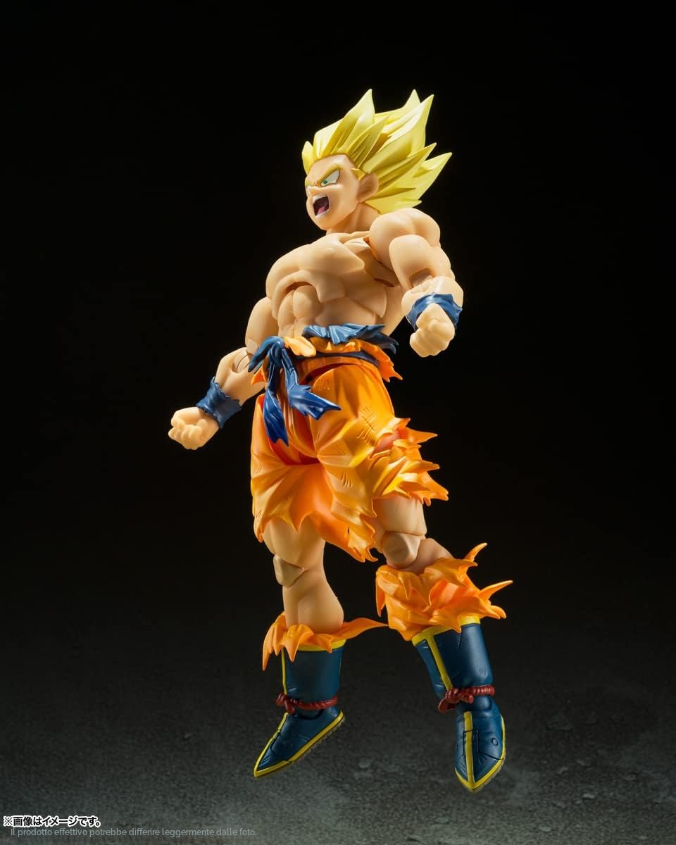 TAMASHII NATIONS - Dragon Ball Z, Super Saiyan Son Goku, leggendario Super Saiyan, Bandai Spirits, S.H.Figuarts, personaggi d’azione
