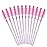 G2PLUS 300PCS Crystal Eyelash Brushes, Pink Disposable Mascara Wands Makeup Applicator, Adjustable Lash Spoolies for Eyelash Extensions and Eyebrow Brush
