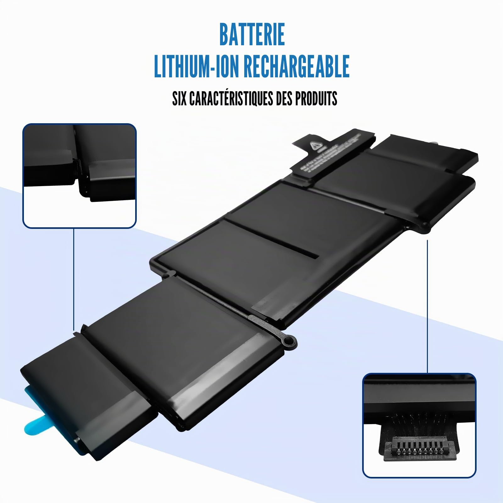 11.34V 71.8Wh A1493 Batteries d'ordinateur Portable pour MacBook Pro Retina A1502 Late 2013 Mid 2014 ME864LL/A ME866LL/A Core i5 i7