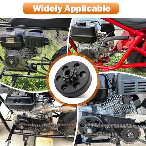 Image of Mini Bike Go Kart Clutch 5 /8'' Bore 10 Tooth Clutch for #40 /41 /420 Chain, Predator 212cc 196cc 10T Centrifugal Clutch Works with 2-6.5hp GX160 GX140 GX200 Engine