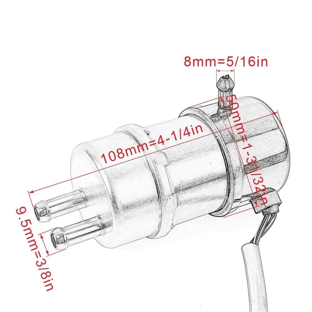 Per FZR400 FZR600 Per Genesis Per FZR 400 600 FZX250 FZX750 FZX 250 750 Per XVZ 1300 XVZ1300 Per Royal Per Star Per Venture Pompa Carburante 12V Pompe Carburante