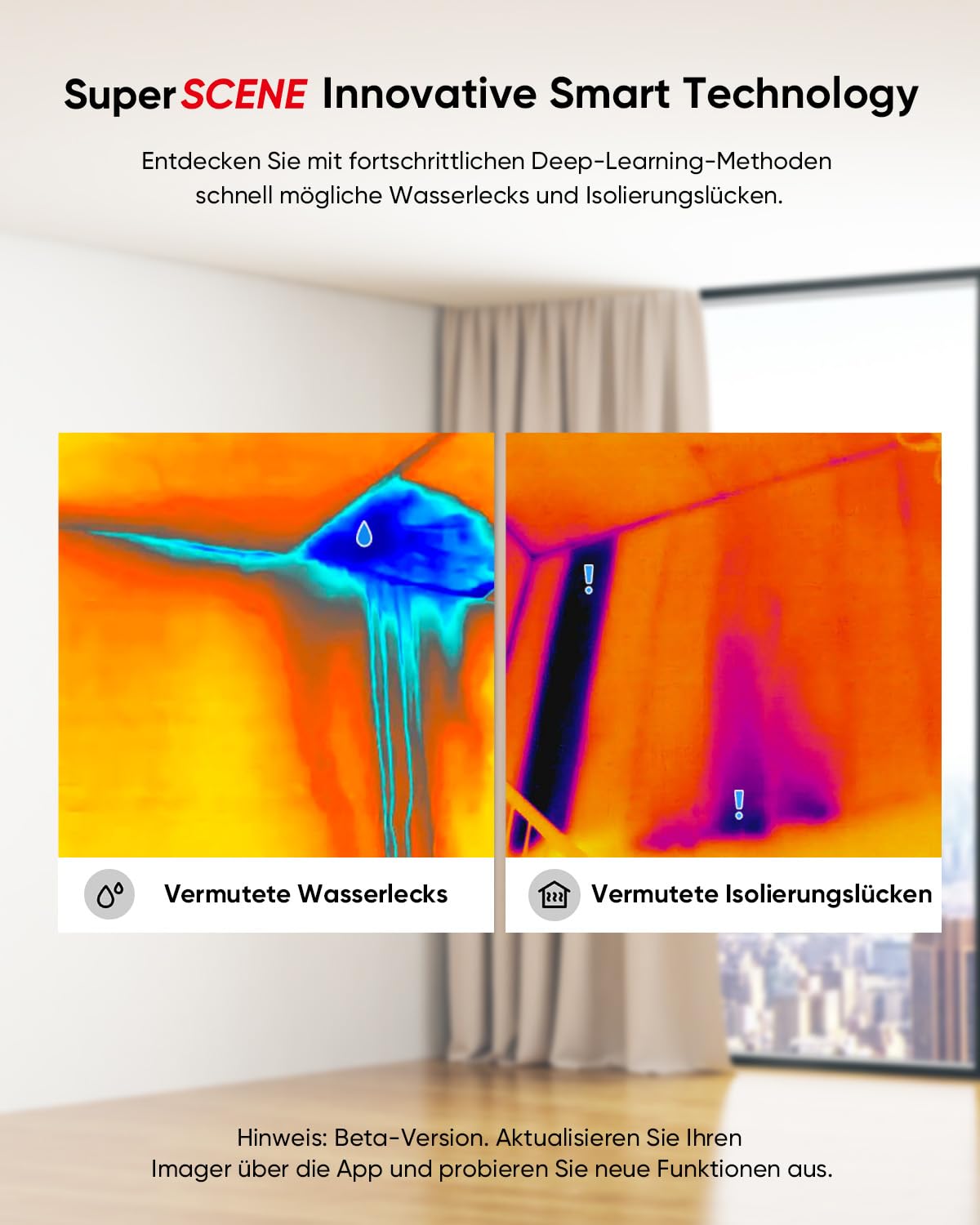 HIKMICRO Pocket2 256 x 192 IR Auflösung Wärmebildkamera mit 8MP Sichtkamera, 25 Hz, Wi-Fi, 3.5" Touchscreen Thermokamera mit Software, IP54, -4°F~752°F