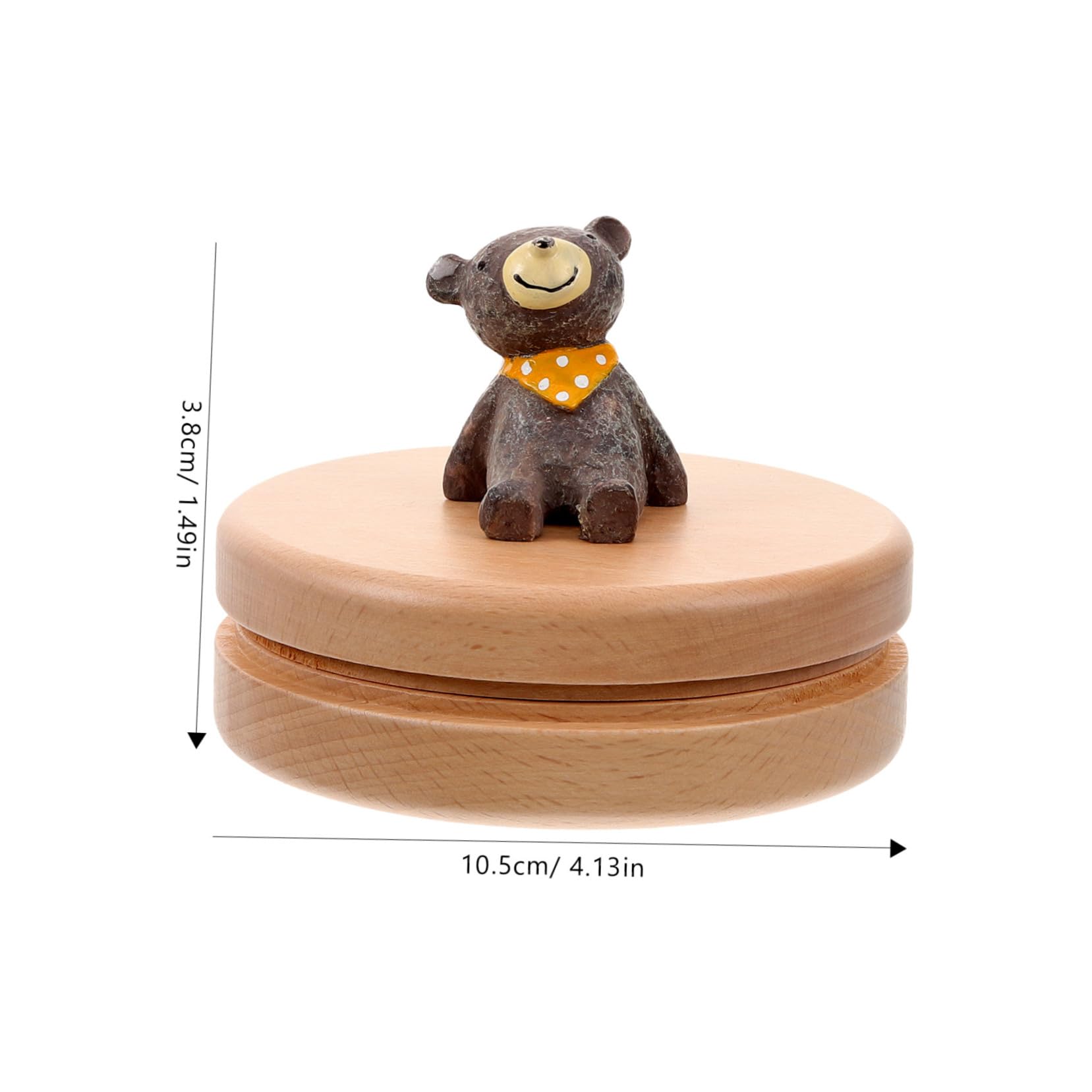 Toddmomy Baby Teeth Box Handmade Wooden Case Lanugo Bottle Perfect Present for Baby Shower Color