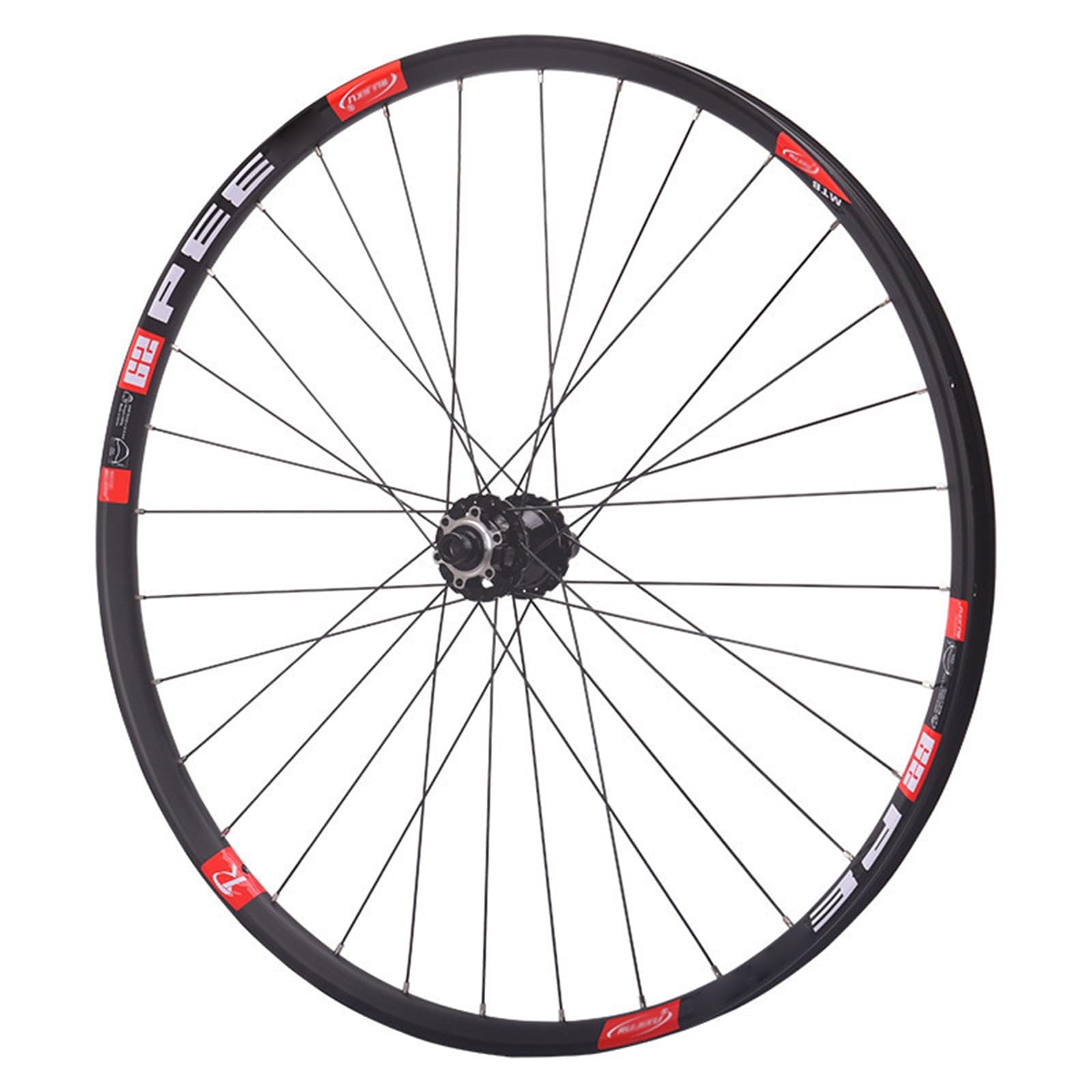 Ruote per Mountain Bike da 26"/27,5"/29" con Perno Passante, Ruota Anteriore e Posteriore, Freno a Disco, Cerchio in Lega di Alluminio, 32 Fori, 8, 9, 10, 11, 12 velocità