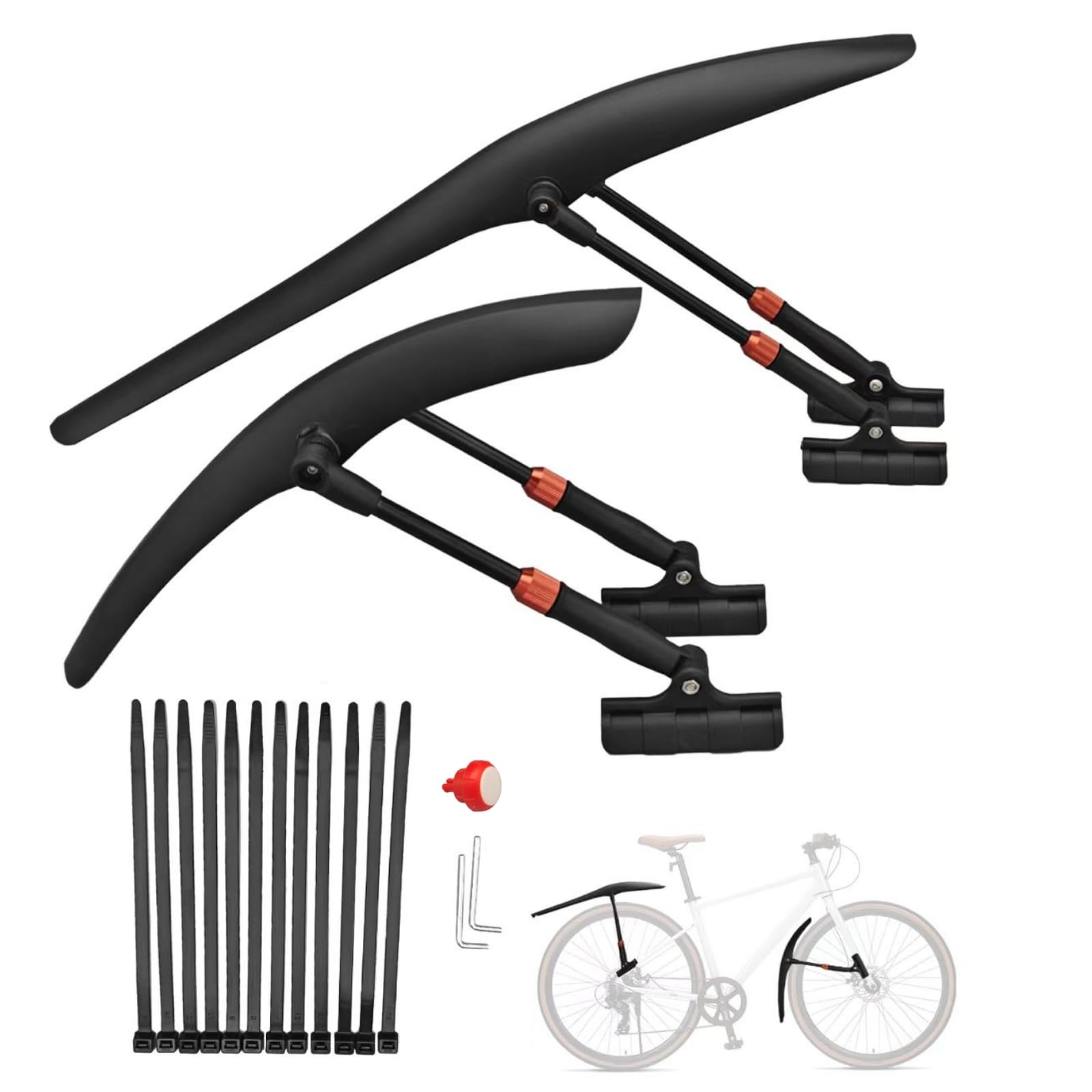TCUDCKI Bike Fenders Quick Release Bike Fenders for 700c Road Bikes