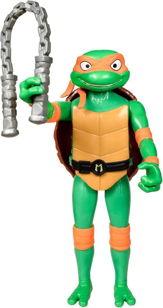 TMNT 9.5-Inch Michelangelo Action Figure with Nunchaku Accessory