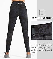 Vista 21 de Dragon Fit - Pantalones de yoga de compresión con bolsillos interiores, pantalones deportivos de cintura alta con control de abdomen, leggings