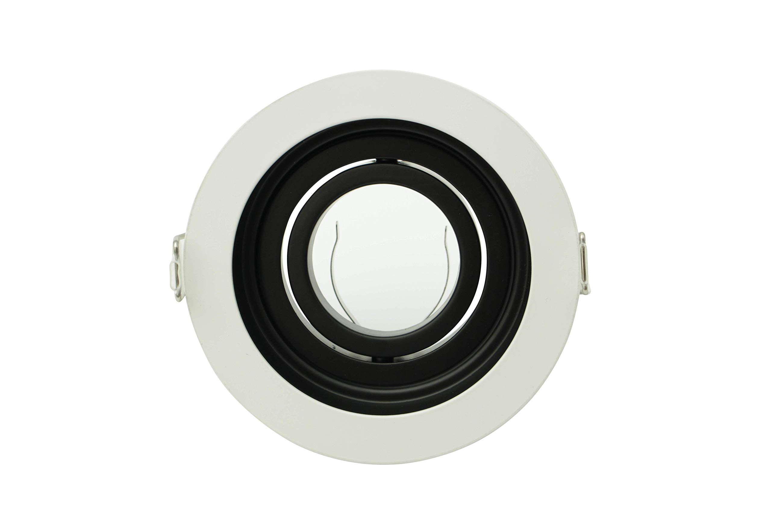 Foco LED empotrable redondo ultraplano, luz blanca cálida, 3000 K, IP20, juego de 10 unidades