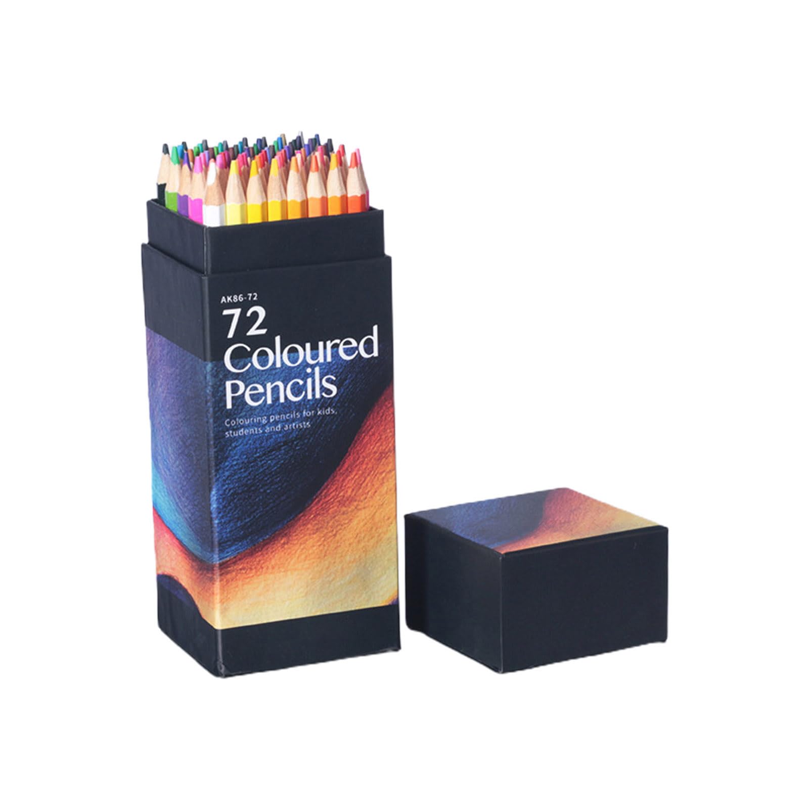 Crayons de couleur à base d'huile, crayons à dessin doux, 72