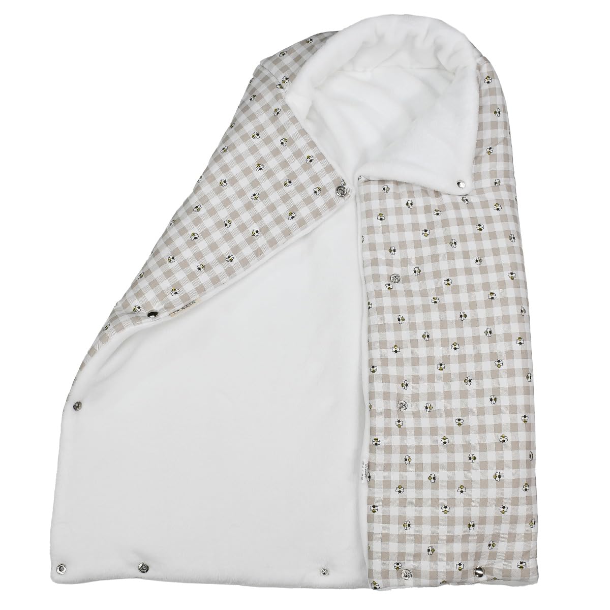 JYOKO Kids Pram Footmuff (Picnic Vichy Fleece) - Image 2
