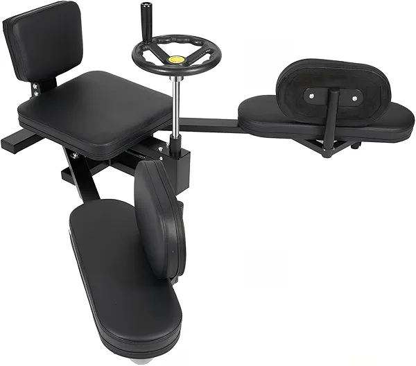 200° Split Machine for Flexibility – Heavy-Duty Leg Stretcher Machine with Handwheel, Cushioned Seat, 220 lbs, Fits Users Under 5.6 ft – Stretching Machine for Yoga, Ballet, Fitness, Splits Training