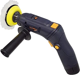 MAXXT Cordless Polisher 12V Mini Buffer Polisher Tool Set Variable Speed 1500mAh Li-ion Battery with Fast Charger and Polishing Pads for Car Detailing and Painted Surface Polishing