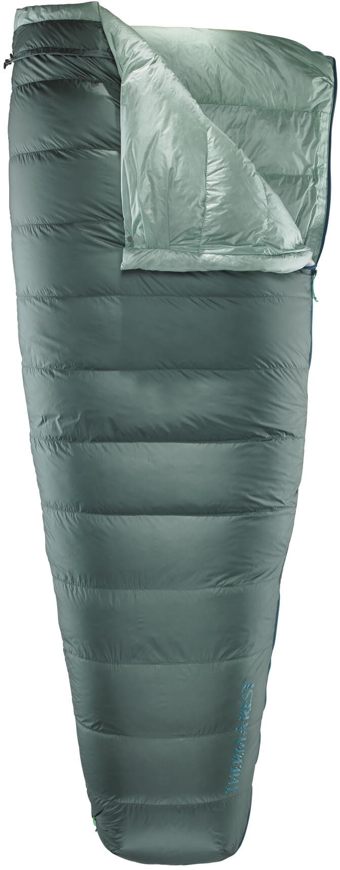 Therm-a-Rest Ohm 20F/-6C Ultralight Down Camping Sleeping Bag, Long, Balsam