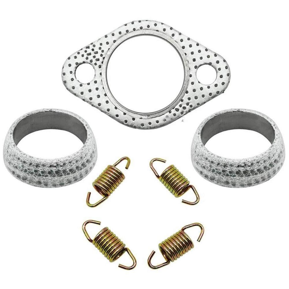Auspuffdichtung Feder Wiederaufbau Kit Kompatibel Mit Polaris Scrambler | Passend für Polaris Scrambler 300 400 450 500 ATV-Modelle
