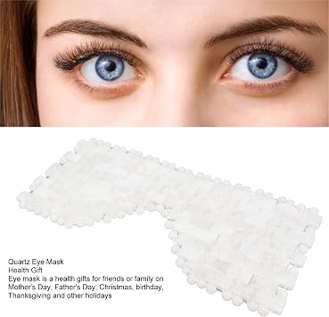 Quartz Sleep Mask White Jade Stones Anti Wrinkle Massage Eye Mask