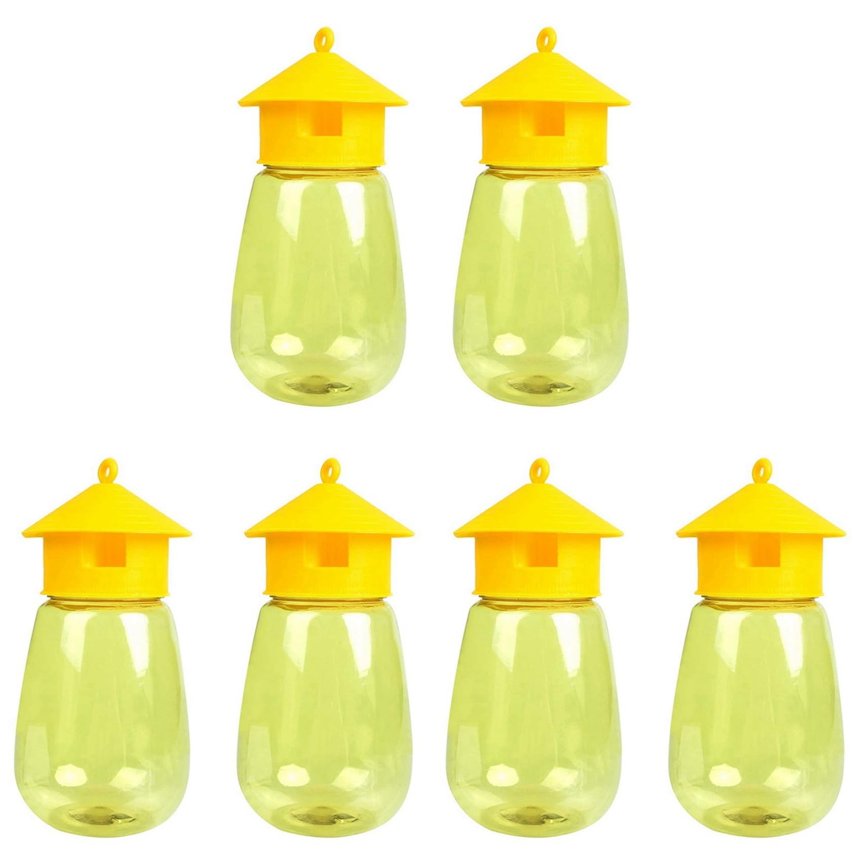 Trampas para moscas de exterior pack de 6 atrapamoscas reutilizables para jardín