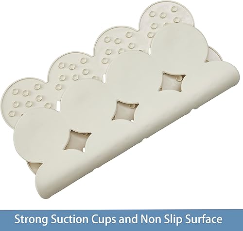 Miniatura 3 de Tapete de ducha cuadrado antideslizante, tapete de goma para bañera con ventosas para el interior de la ducha y el suelo del baño