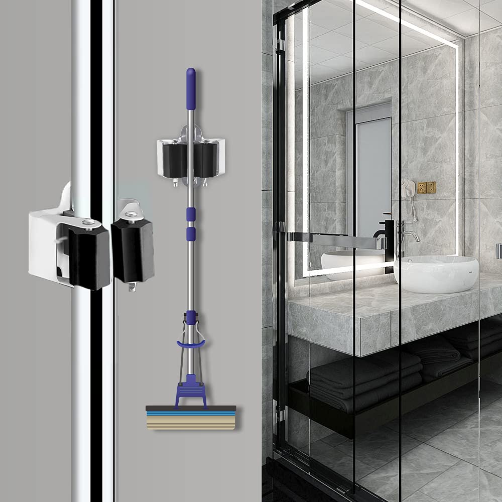 Hinrichs 2 Appendi Scope A Muro Con 3 Ganci Cad. – Porta Scope Parete Da Giardino Incl. Materiale Per Il Montaggio – Appendi Attrezzi Da Giardino Per Giardino, Officina, Cucina, Garage