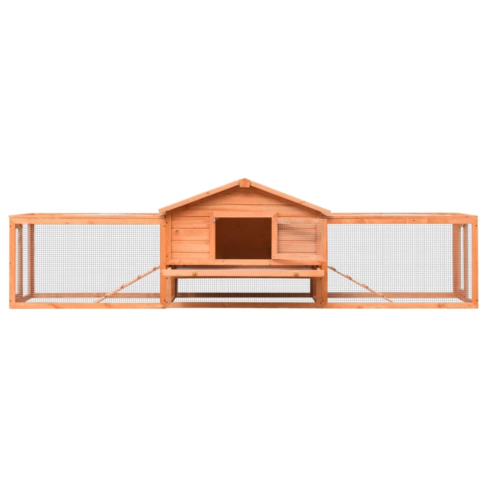 ARKEM Conejera Madera Maciza Pino y Abeto 310x70x87 cm Jaula Cobaya, Jaulas para Conejos, Jaula Hamster, Casa Conejo, Casita Conejo, Nido Conejo