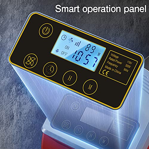 Lvyuan Multi-Purpose Mini Mighty Air Mover, Utility Fan, Dryer, Blower And Timer For Restoration, Cleaning, Home And Plumbing Use - 1/4 Hp, 900 Cfm, 3 Speeds, 3 Angles, Red, Small (New-Red) #TOP4