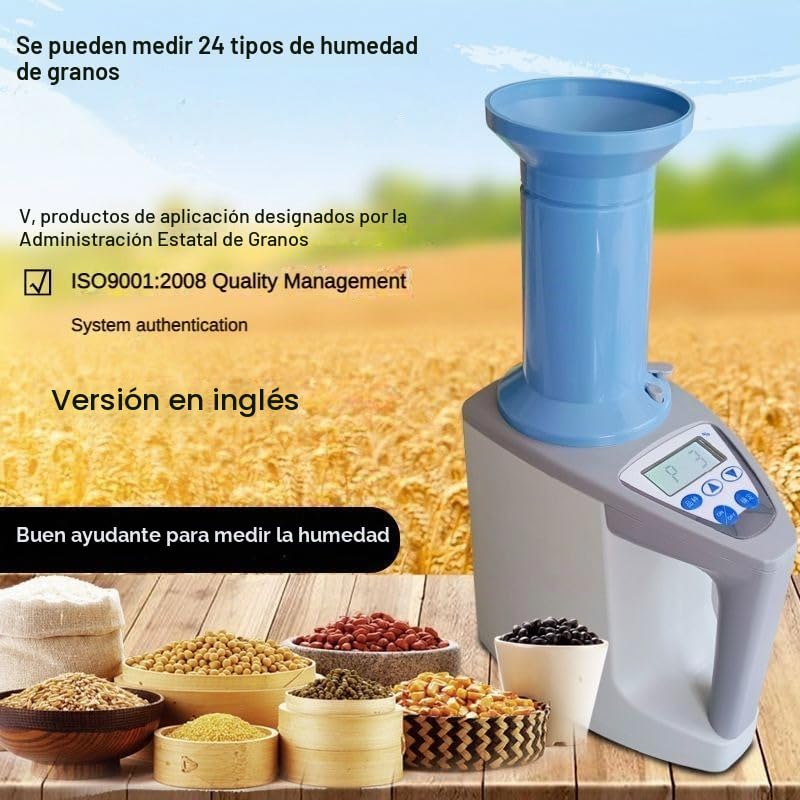 Medidor de Humedad Medidor y probador de humedad y humedad de grano de maíz, arroz y trigo, automático, digital, de alta precisión, LDS-1G