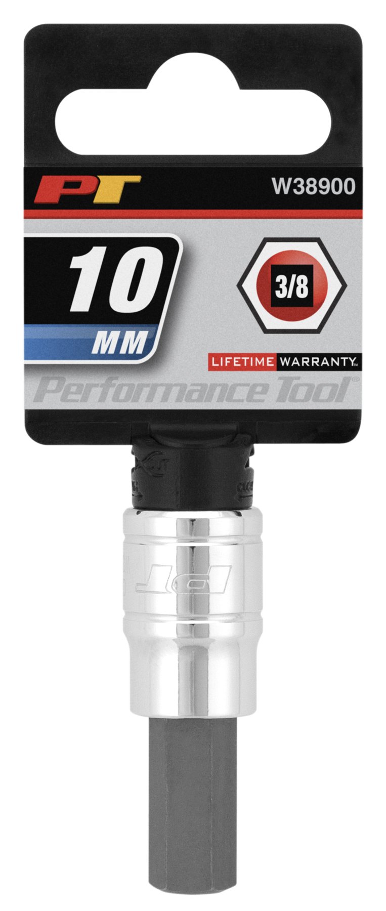 Performance Tool W38900 Tool, 3/8" Dr 10 mm Hex Bit Socket