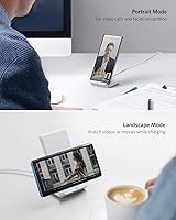 Vista 4 de Anker Cargador inalámbrico 313 (soporte), certificado Qi para iPhone 17/17 Pro/17 Pro Max/16/15/14/13, carga rápida de 10W para Galaxy S23 S22 S21